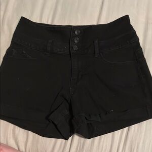 YMI Black High Waist Shorts Tailored Fit